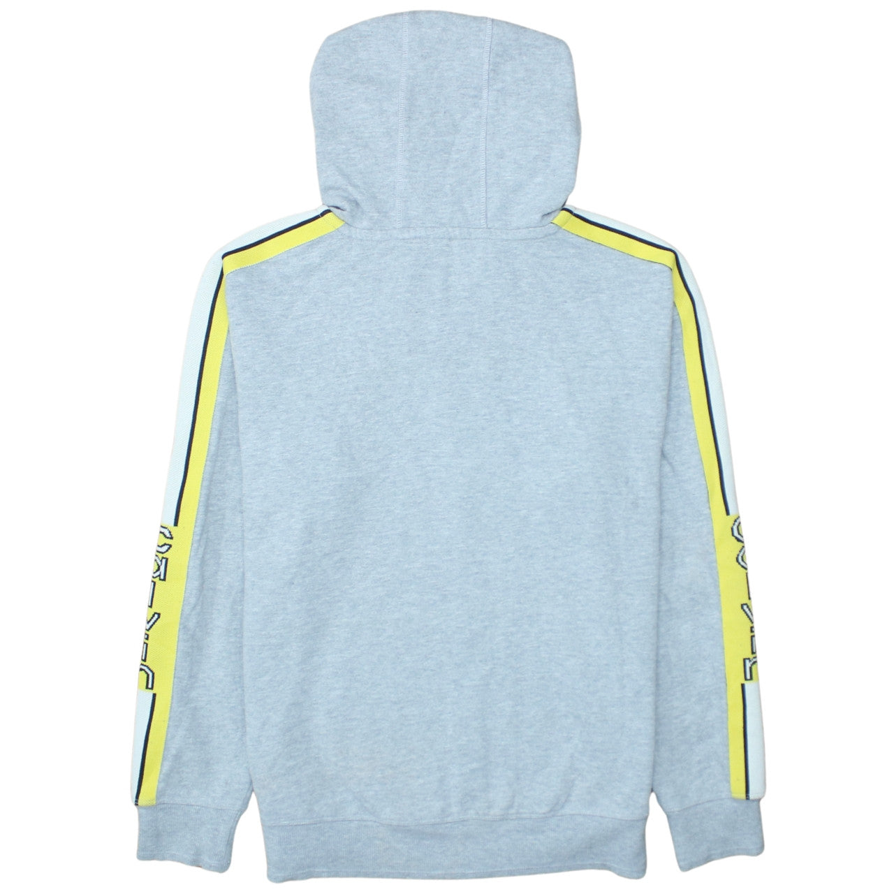 Calvin Klein Men’s Grey Full Zip Hoodie Size M Lightweight Logo Trim
