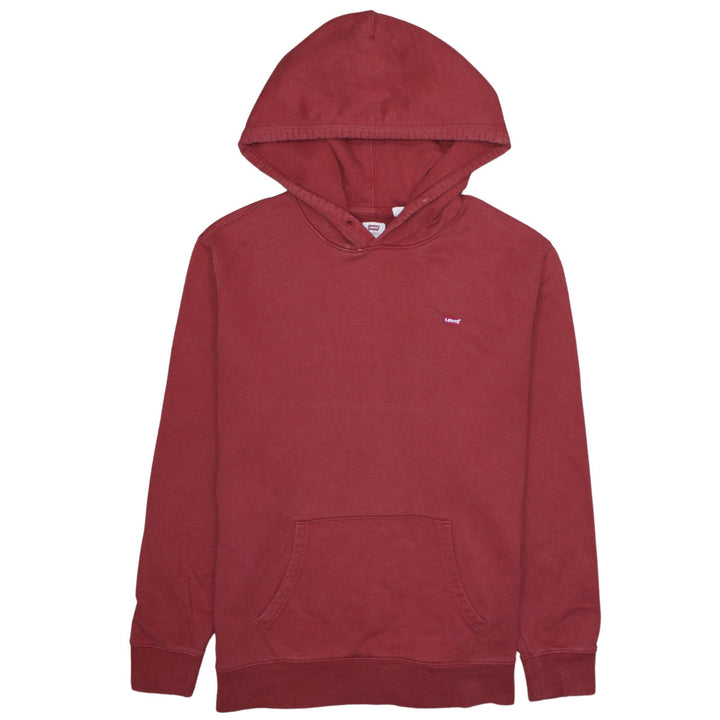 Levi's Men's Red Pullover Hoodie Size L Regular Fit Sweatshirt