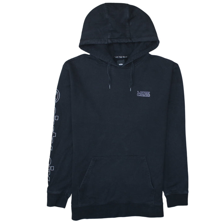 Vans Men's Black Pullover Hoodie Large Skate Style Graphic Sweatshirt
