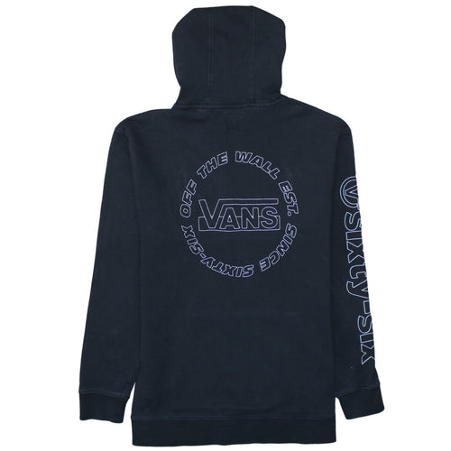 Vans Men's Black Pullover Hoodie Large Skate Style Graphic Sweatshirt