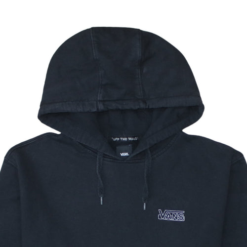 Vans Men's Black Pullover Hoodie Large Skate Style Graphic Sweatshirt