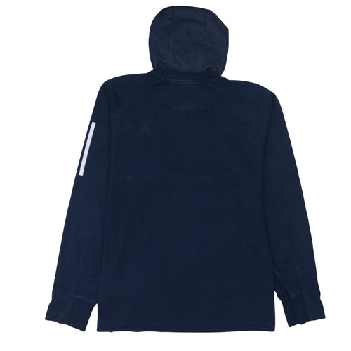 Adidas Men's Navy Blue Long Sleeve Pullover Hoodie Size L