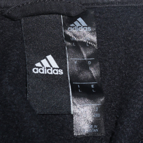 Adidas Men's Navy Blue Long Sleeve Pullover Hoodie Size L