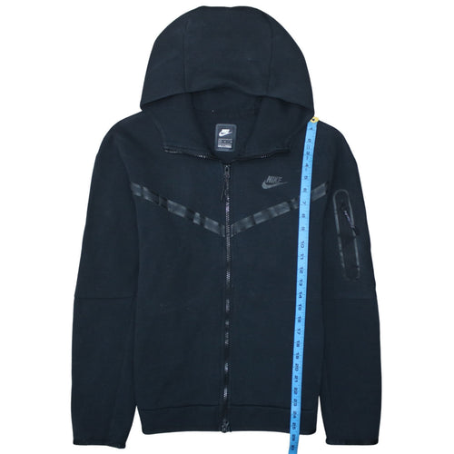 Nike Men's Black Full Zip Hoodie Medium Regular Fit Fleece