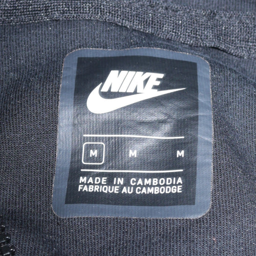 Nike Men's Black Full Zip Hoodie Medium Regular Fit Fleece