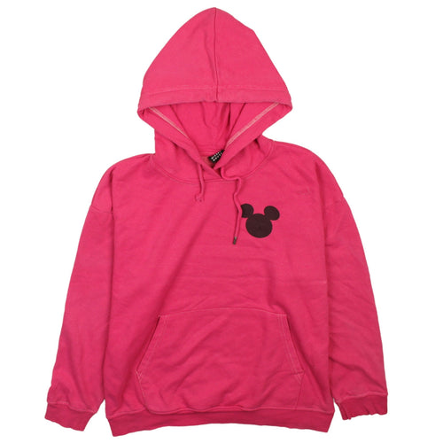 Disney Mickey Mouse Women's Pink Pullover Hoodie Size S