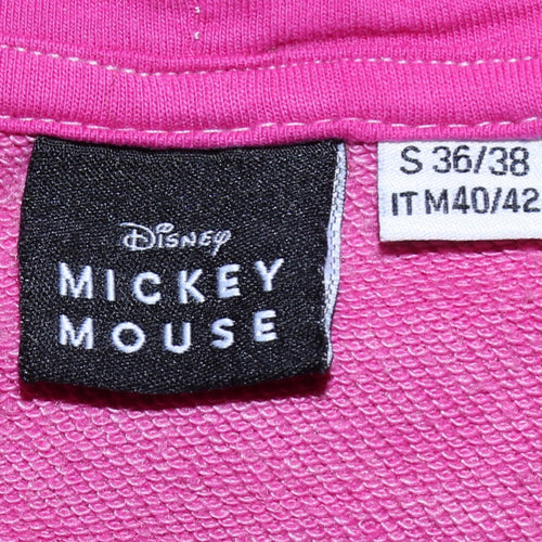 Disney Mickey Mouse Women's Pink Pullover Hoodie Size S
