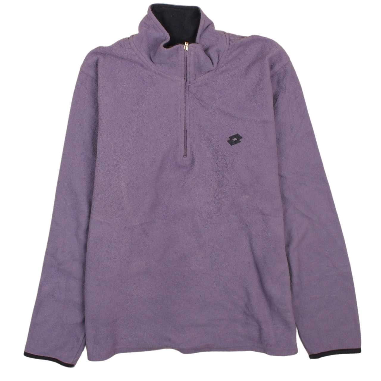 Lotto Women Purple Fleece 1/4 Zip Pullover Sweatshirt Size L