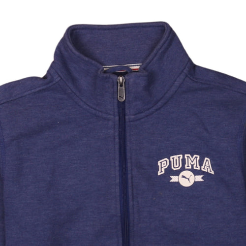 Puma Women’s Blue Full Zip Sweatshirt Size 14 Casual Sportswear