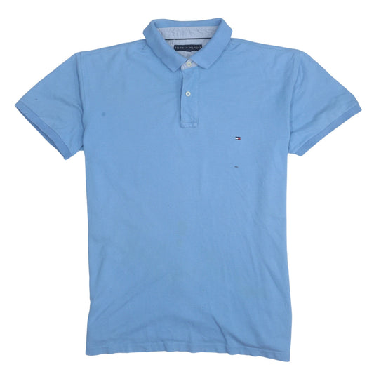 Tommy Hilfiger Men's Blue XL Cotton Polo Shirt Classic Logo