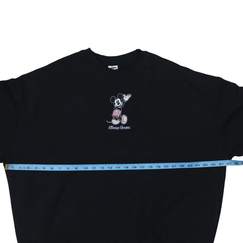 Disney Mickey Mouse Black Sweatshirt Women 16-18 George Relaxed Fit