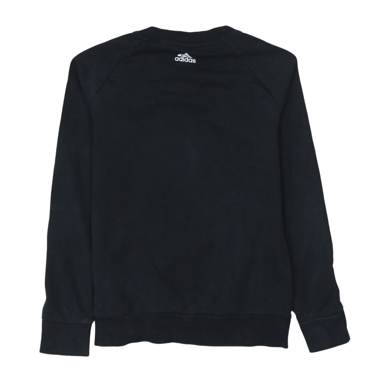 Adidas Womens Black Small Crew Neck Pullover Sweatshirt