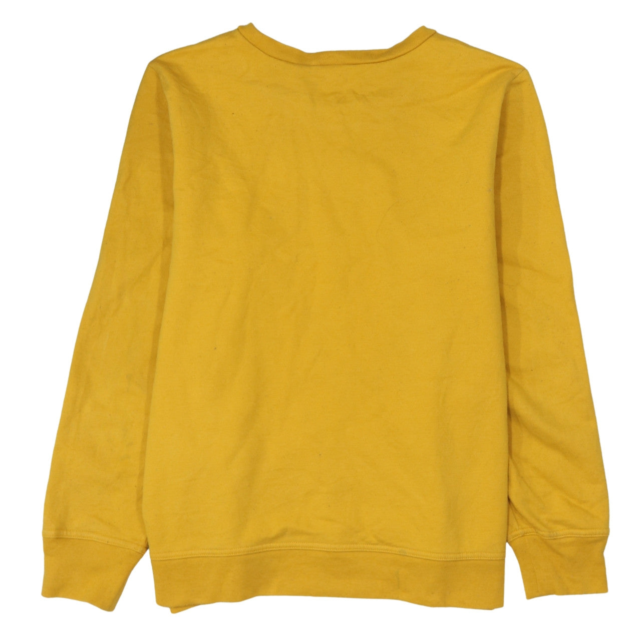 GAP Womens Yellow Logo Pullover Sweatshirt L Cotton Blend