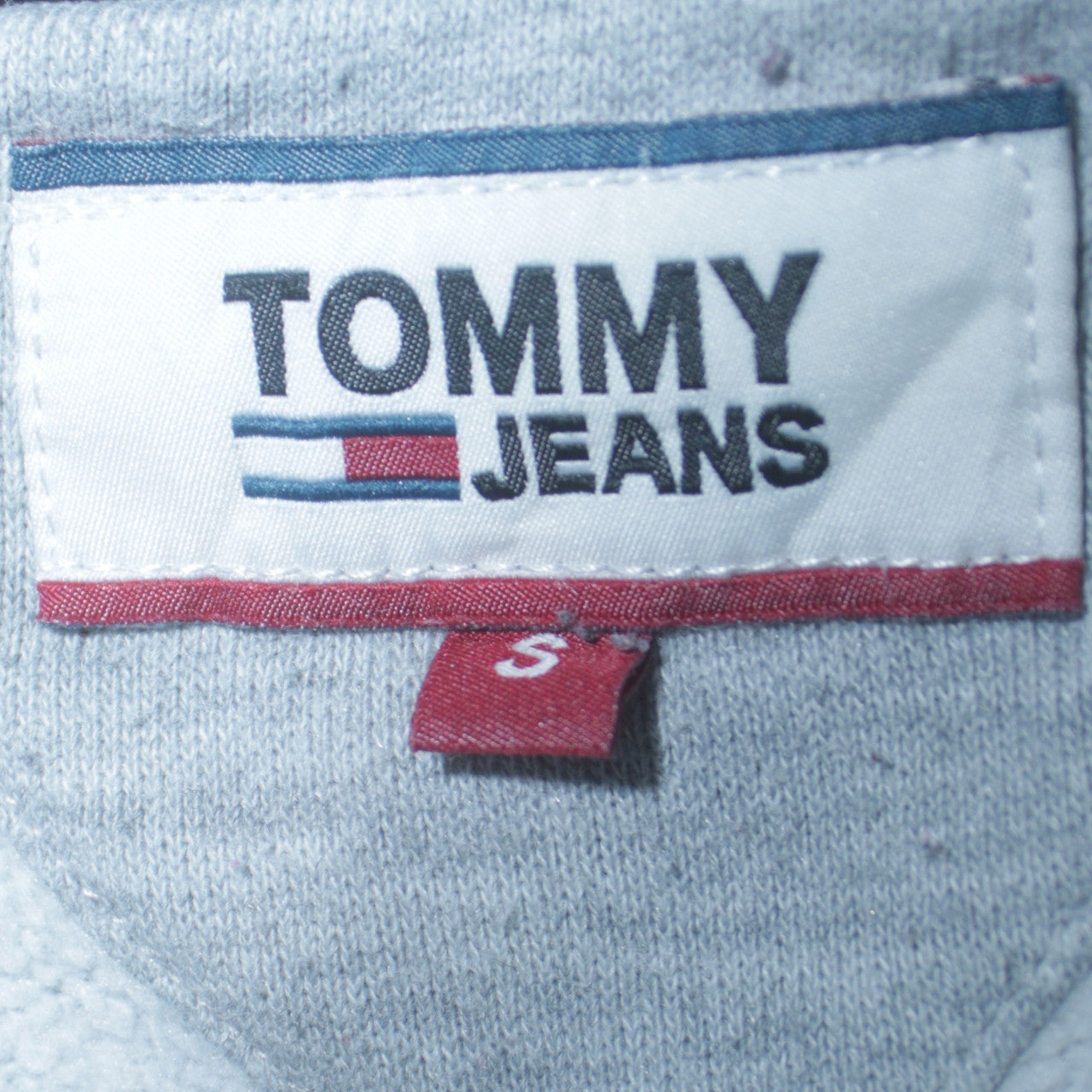 Tommy Jeans Men's Grey Regular Fit Crew Neck Sweatshirt Size S