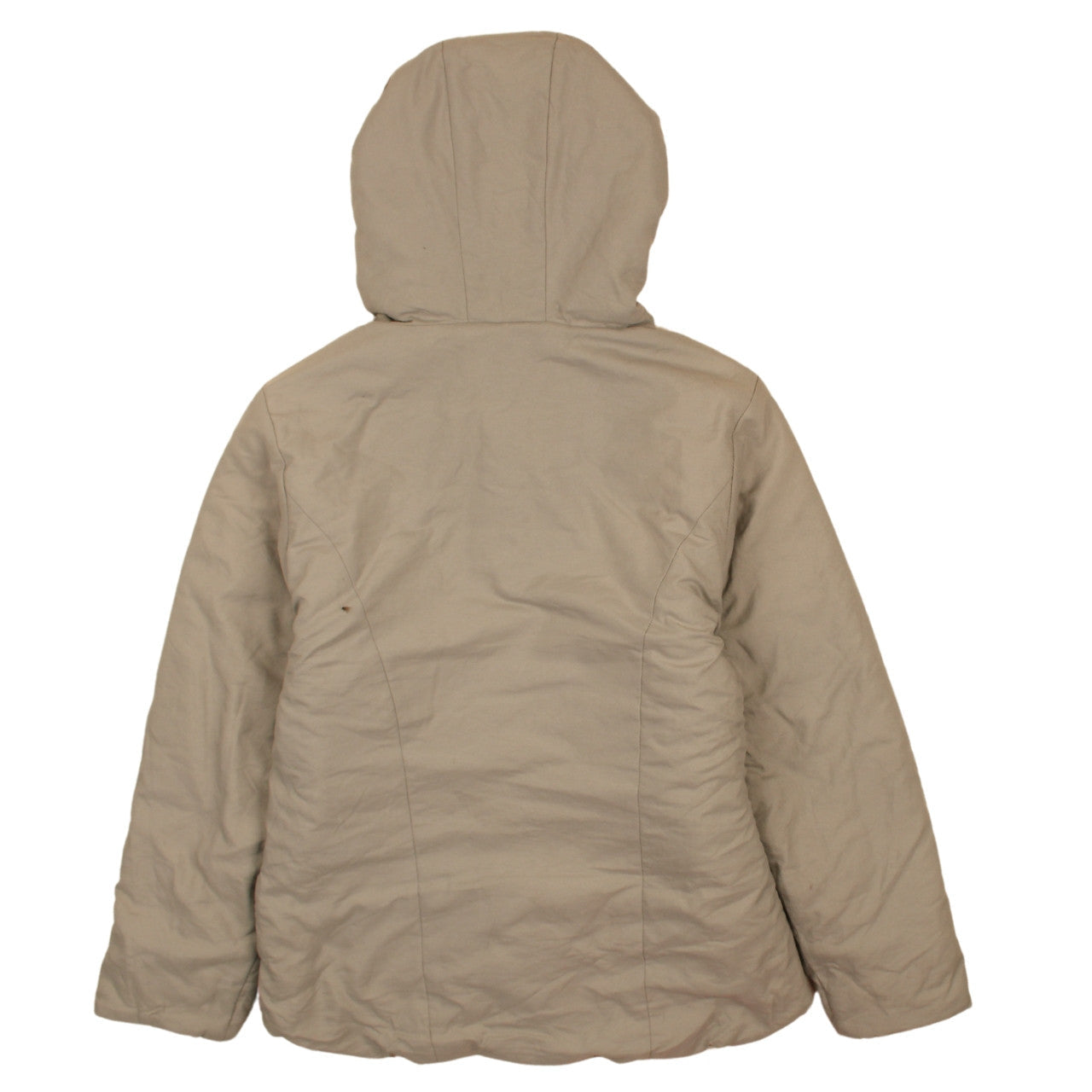 Lee Men's Beige Hooded Padded Jacket Size M Cotton Blend Casual