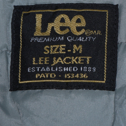 Lee Men's Beige Hooded Padded Jacket Size M Cotton Blend Casual