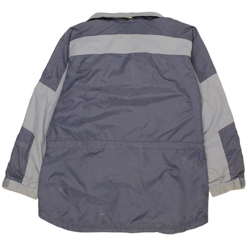 Columbia Women's Blue Long Parka Jacket L Waterproof Outdoor