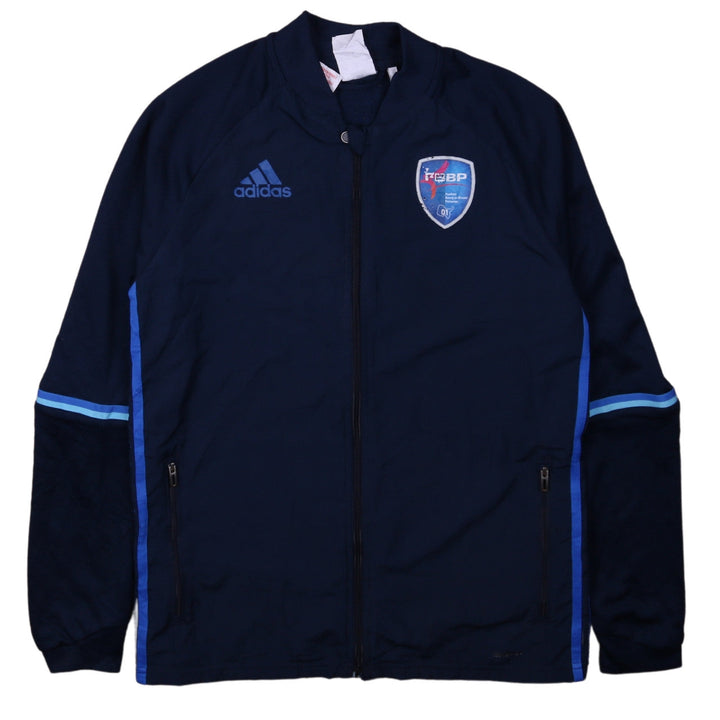 Adidas Boys Blue Full Zip Hoodie Sweatshirt 13-14 Years Football ClimaCool