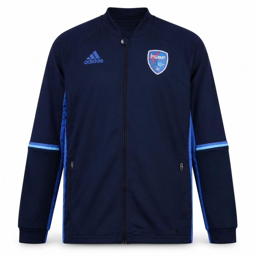 Adidas Boys Blue Full Zip Hoodie Sweatshirt 13-14 Years Football ClimaCool
