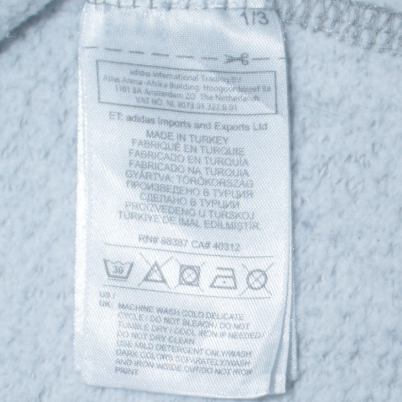 Adidas Women's Grey Crew Neck Sweatshirt Size S Logo Pullover