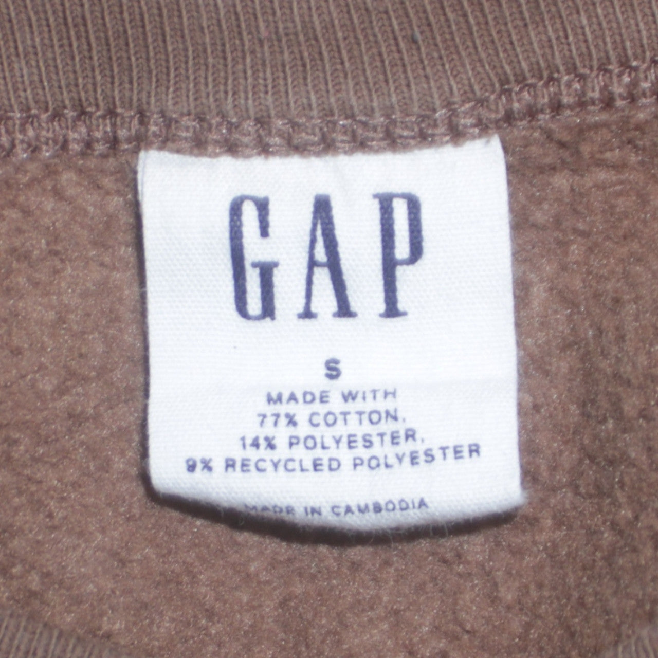 GAP Women's Brown Original Logo Pullover Sweatshirt Size S
