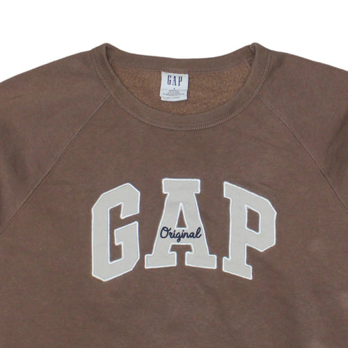 GAP Women's Brown Original Logo Pullover Sweatshirt Size S