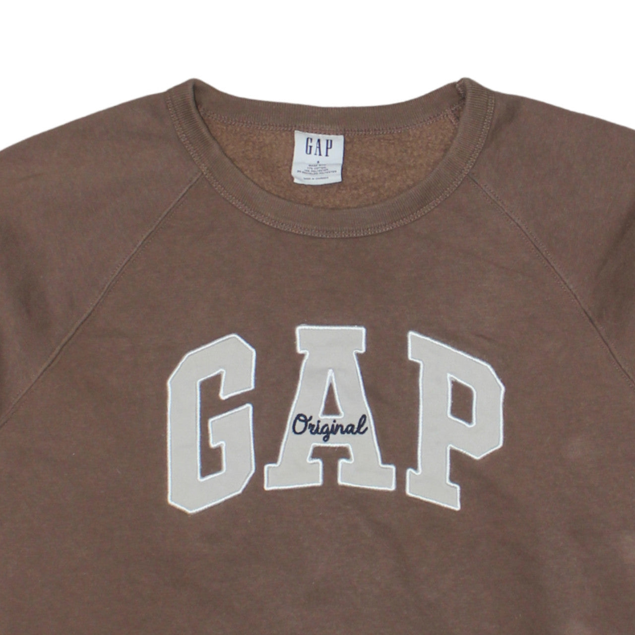 GAP Women's Brown Original Logo Pullover Sweatshirt Size S
