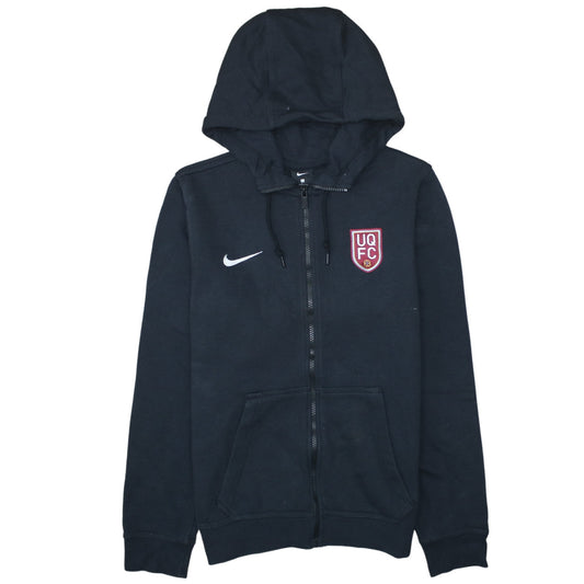 Nike Men's Black Full Zip Hoodie Small Embroidered UQFC Sportswear