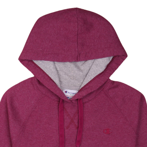 Champion Womens Burgundy Hoodie L Pullover Hooded Sweatshirt