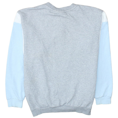 Adidas Women's Grey & Blue Crew Neck Sweatshirt Size 8 Classic Logo