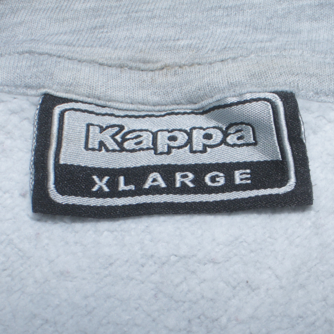 Kappa Men's Grey XL Pullover Hoodie with Logo Graphic Print