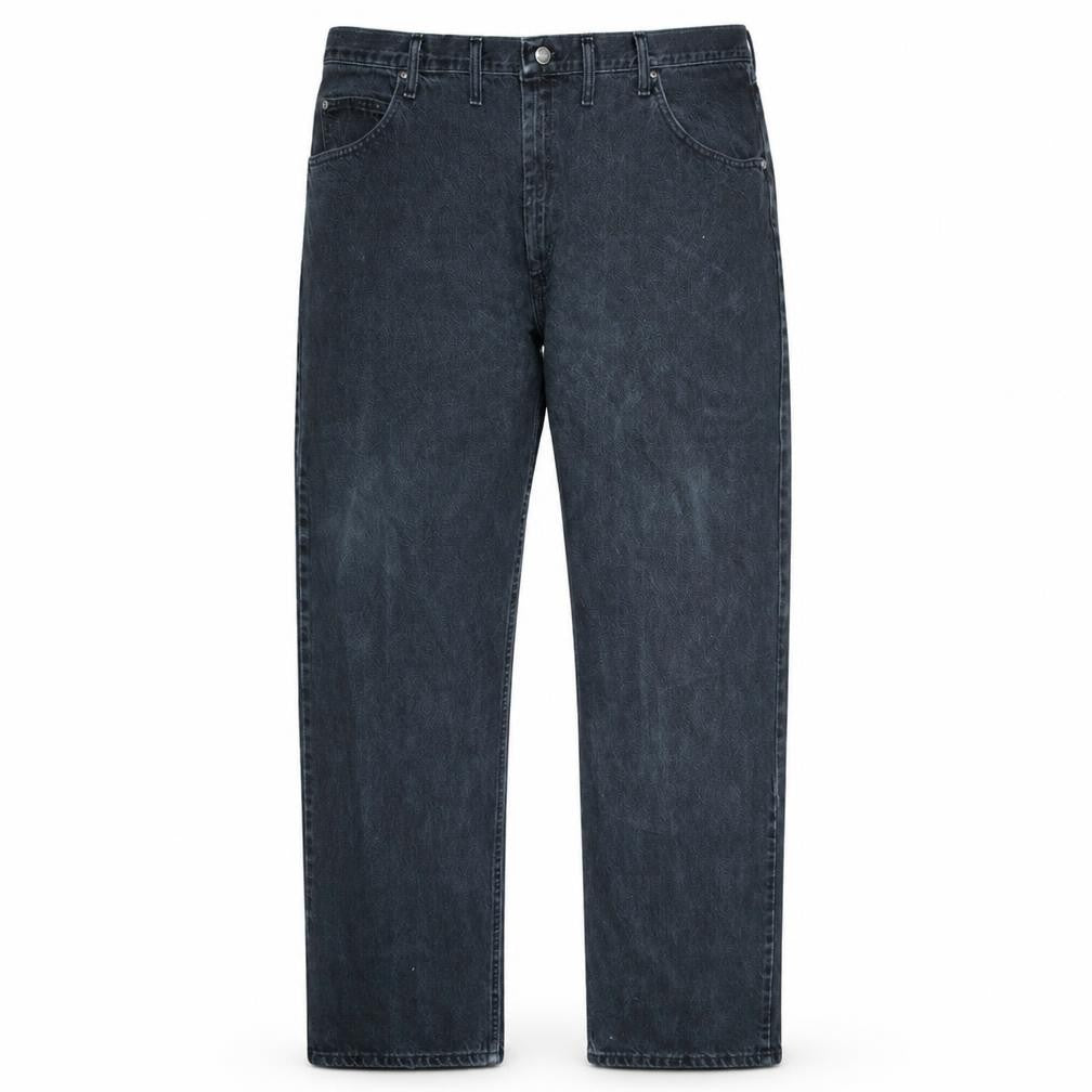 Wrangler Men's Black 46x32 Straight Fit Cotton Jeans