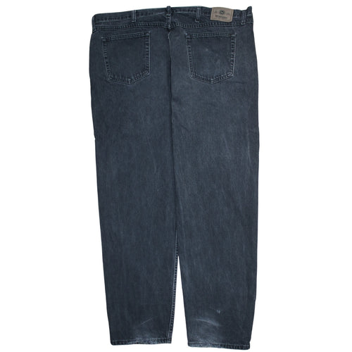 Wrangler Men's Black 46x32 Straight Fit Cotton Jeans