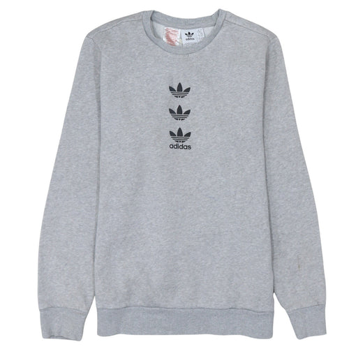 Adidas Boys Grey Crew Neck Pullover Sweatshirt 13-14 Years