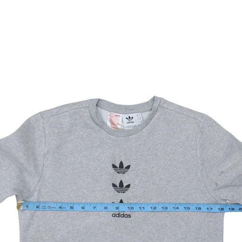 Adidas Boys Grey Crew Neck Pullover Sweatshirt 13-14 Years