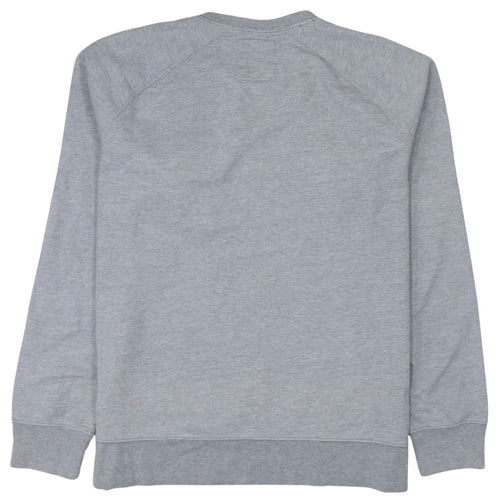 GAP Men's Grey XL Pullover Sweatshirt with Quilted Logo