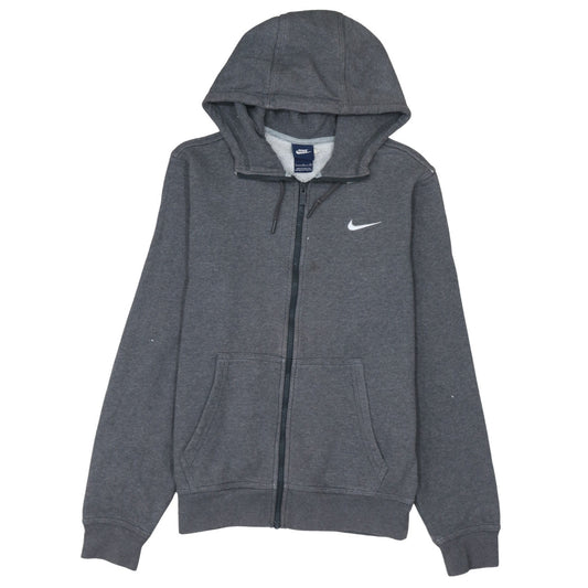 Nike Men's Grey Full Zip Hoodie Size S Fleece Sportswear