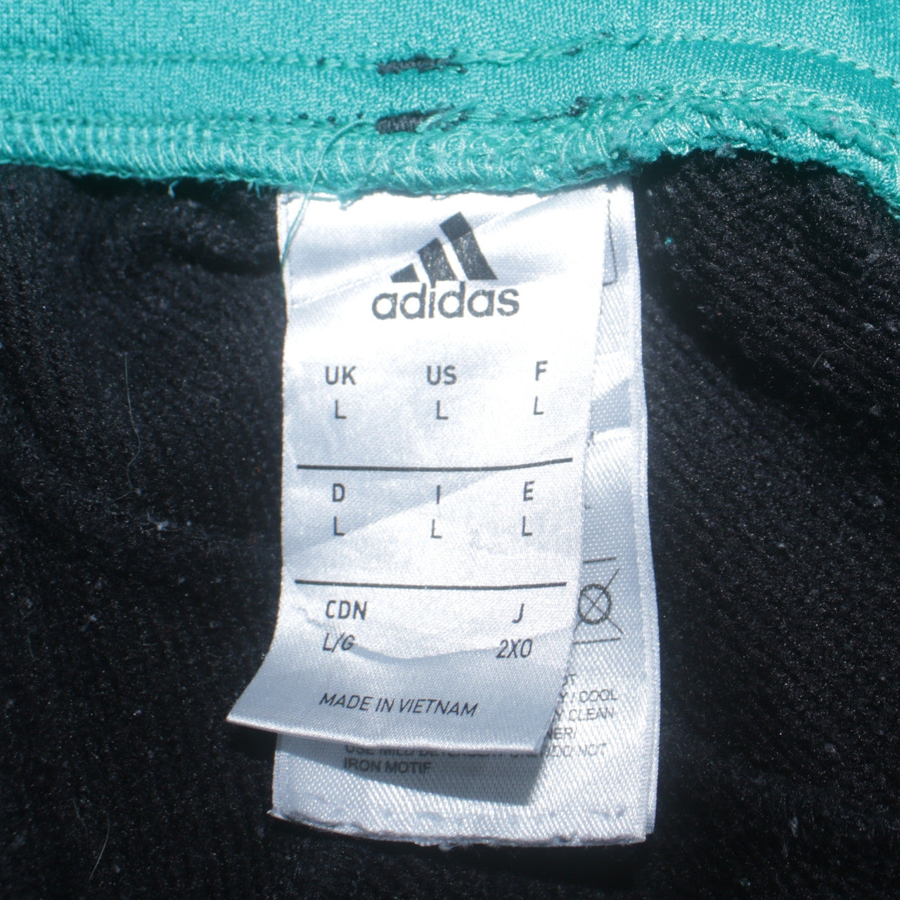 Adidas Men's Black Jogger Trousers L Sports Stripe Tapered Fit