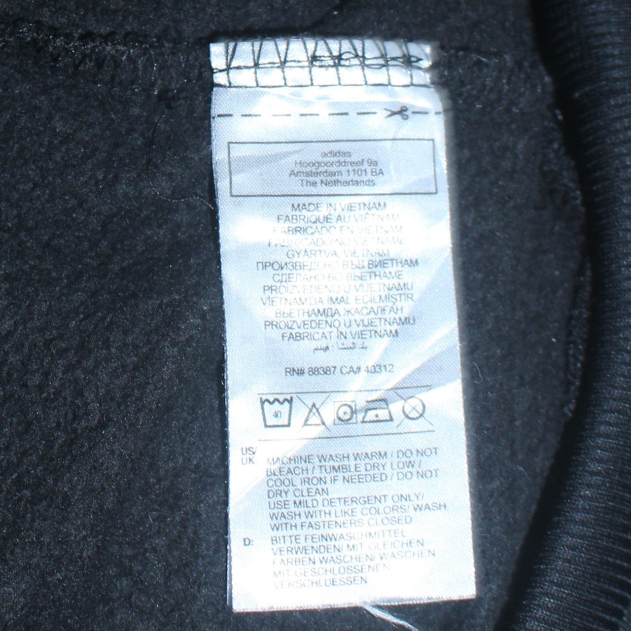 Adidas Women Black L Pullover Hoodie Sweatshirt with Stripes