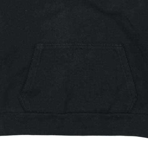 Adidas Women Black L Pullover Hoodie Sweatshirt with Stripes
