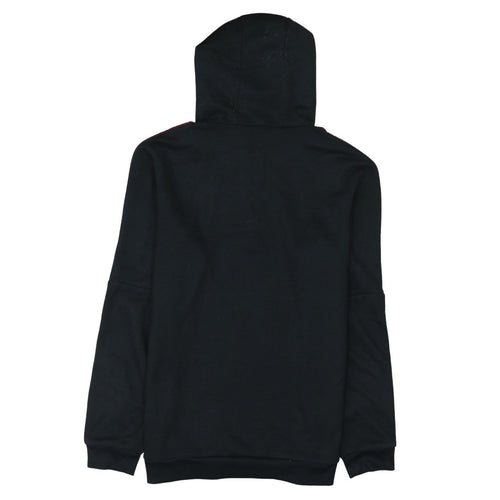 Adidas Men's Black & Burgundy 1/4 Zip Hoodie Size M Sportswear