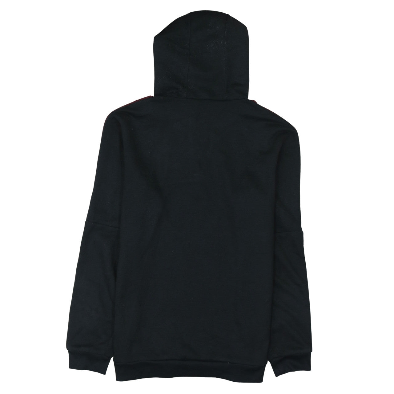 Adidas Men's Black & Burgundy 1/4 Zip Hoodie Size M Sportswear