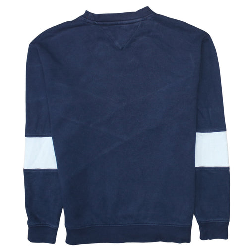 Tommy Jeans Men's Blue Pullover Sweatshirt Size S Logo Retro Style