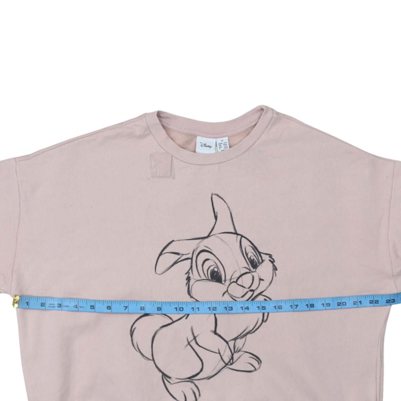 Disney Women Pink Thumper Sweatshirt Medium Bambi Graphic Pullover