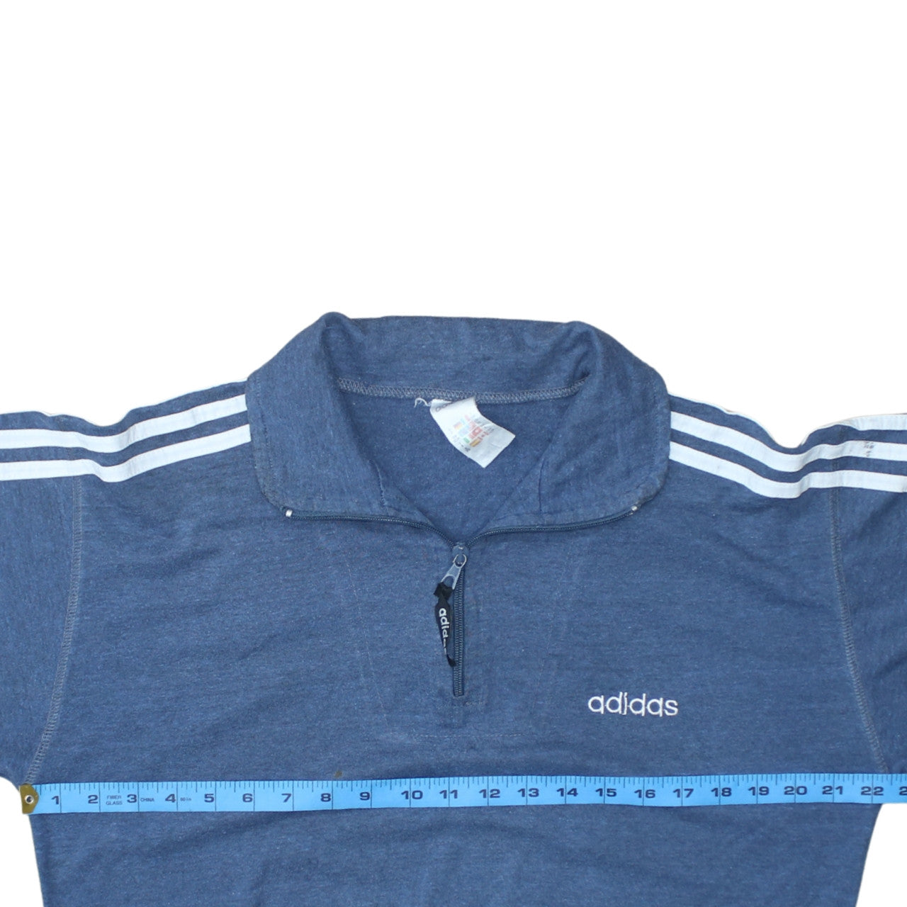 Adidas Men’s Blue 1/2 Zip Sweatshirt XS Vintage Sportswear