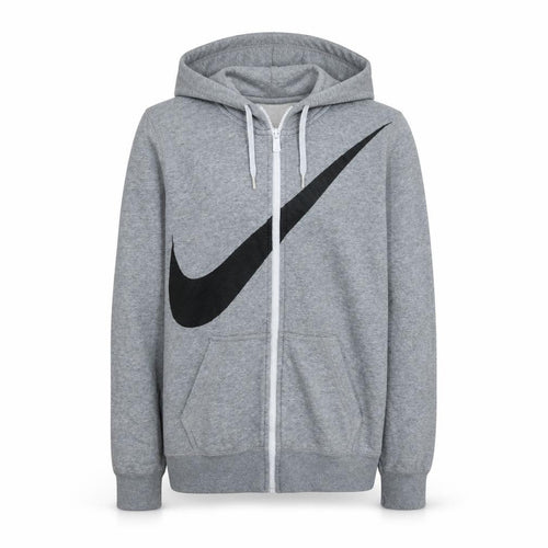 Nike Men's Grey Full Zip Hoodie M Sports Fleece Sweatshirt