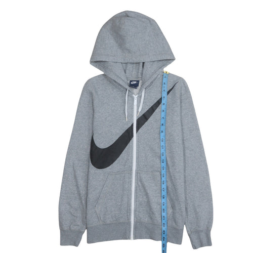 Nike Men's Grey Full Zip Hoodie M Sports Fleece Sweatshirt