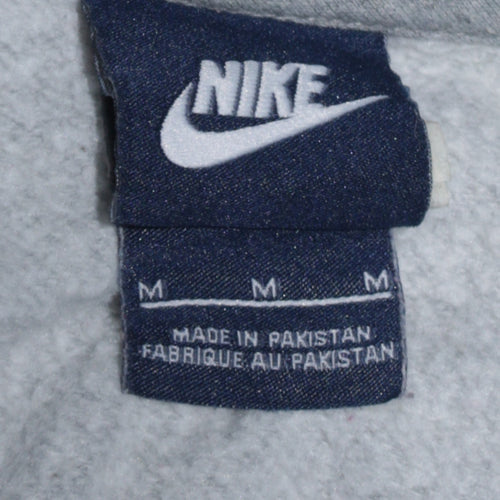 Nike Men's Grey Full Zip Hoodie M Sports Fleece Sweatshirt