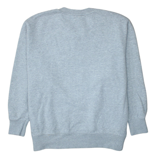 Zara Women Grey Harvard Sweatshirt Small Cotton Relaxed Fit