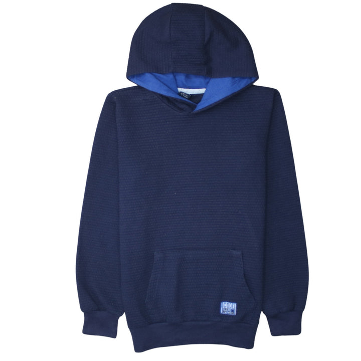 Y.F.K. Boys Navy Blue Pullover Hoodie Size 10-12 Years Cotton Blend